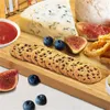 Herramientas de cocina de 7 piezas Juego de tablero de queso de bambú con cuchillos