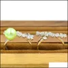 Smyckesinst￤llningar CR S925 Sterling Sier CZ Flower Design Pearl Ring Beslag/Tillbeh￶r/monteringar f￶r kvinnor DIY PS4MJZ059 Drop Delivery 2021
