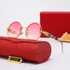 2022 Luxus Marke Designer Platz Randlose Sonnenbrille Frauen Männer Mode Vintage Beliebte Reise Holz Sonnenbrille Metall Shades