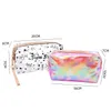 Duidelijke PVC Cosmetic Bag Star Women Make -up Organisator Zakken Transparante make -up case Travel Wash Pack Beauty Cases Toiletiekit