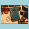 Piral Pirate Notebook Vintage Leather Journal Garden Travel Diary Books Kraft Paper Retro Classic Drop Drop