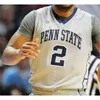 Penn State Nittany Lions Jerseys Myreon Jones Jersey 1 Seth Lundy 2 Myles Dread Curtis Jones Jr College Basketball Jerseys individuell genäht