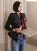 Fashion Korean Women Coat Temperamento vintage de alta calidad Traje clásico de Mujer Suit Outerwear Femme Jacker Blazer Spring Autumn 220808