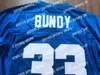 米国からの新しい配送Al Bundy＃33 Polk High Married With Children Men Movie Football Jersey All Stitched Blue S-3XL高品質