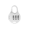 3 Mini Dial Digits Code Number Password Combination Padlock Safety Travel Security Lock for Luggage Lock Padlock Gym