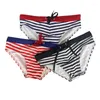 Shorts pour hommes Black Stripe Sexy Taille basse Hommes Maillots de bain Été Serré Natation Plage Surf Bikinis Maillot de bain Maillot de bain pour hommes