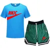 Neue Jogging 2Pcs Anzüge Kurzen Ärmeln Mann Trainingsanzug Sets Marke LOGO Print Sportswear Übergroßen weiß schwarz T-Shirt Shorts männlichen Outfits