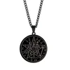 Collane con ciondolo Collana Tetragrammaton in acciaio inossidabile Wahyeh Magical Blessed Pentagram Of Solomon Talisman JewelryPendant Sidn22