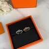 Top 925 Sterling Silver Band Ring Lady Designer Rose Gold Full Diamond Chain Sailor Ring Fashion Boutique Jewelry