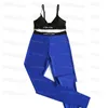 Fatos de treino femininos de luxo Sutiãs esportivos de verão Leggings esportivos Jogging Tops de corrida Calças justas Conjunto de roupa de ioga vintage