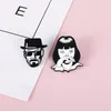 PONS Cartoon Clown Brooch Movie Avatar Saw Halloween Funny Saw Mask Brooch Alloy Clothing Pin Brooch Badge8245942