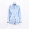 Summer Pajamas Womens Home Clothing Sets Fashion Casual Shirts Shorts Suits Ladies Sleepwear Feather Detachable