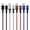 1M 3FT 2M 6FT 3M 10FT Caricabatterie micro USB Cavi telefonici Sincronizzazione dati Cavo intrecciato Cavo di ricarica di tipo C Per Android Samsung con pacchetto di carte sospese