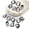 16pcs/set Различные мультипликационные карикатуры Jibz Charms Creative Shoe Accessories 2d ПВХ Граска