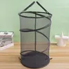 Pop-Up Spiral Laundry Hamper Basket Bag Mesh Collapsible Design Dorm Room Essential Kids Clothes Basket Organizer Home Organization