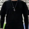 Sex-karaktärsmantra exorcism Bell Pendant Necklace Titanium Steel Retro Men's Personality Hip-Hop Hipster Fashion Jewelry