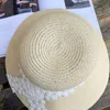 2022 Paille Sun Lace Panama Hat Beach Womens Caps d'été Sombrero Femelle Fedora Casual Ladies Chapeau