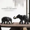 Resina 2set de elefante para o escritório em casa