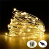 Cordes guirlandes lumineuses 5M 10M USB/batterie fil de cuivre LED guirlande de guirlandes pour la décoration de noël fête mariage extérieur LightLED