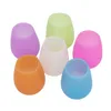 Colorido Silicone Wine Glass Remeflelable Bottle Garrafas de água macia inquebrável