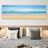 Naturalne Złoto Plaża Płótno Malowanie Krajobrazu Przybrzeżnego Plakaty I Drukuje Seascape Wall Art Zdjęcia do dekoracji salonu
