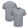 Maglie da baseball S-4XL personalizzate in qualsiasi colore Bianco grigio rosso nero Panno di qualità Assorbimento dell'umidità Numero e dimensioni traspiranti Jersey112