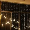 ストリング3x3 led led iticle fairy light plug euガーランドカーテンランプクリスマスアウトドア/屋内飾りクリスマスウェディングハロウェンルー