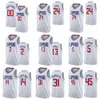 Edizione stampata Basketball City Earned Reggie Jackson Jersey 1 Luke Kennard 5 Ivica Zubac 40 Terance Mann 14 Paul George 13 Kawhi Leonard 2 Sport Classic Uomo Donna