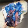 130-180 cm Chiffon Scarf Womens Senior Layer Shawls Fashion Tourism Soft Designer Luxury Gift Printing Scarf