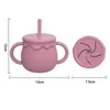 Baby Feeding Cups Portable Drinkware Sippy Cup Solid Food Container Snack Cup Toddlers Learning Cups born supplies 220512