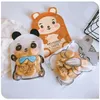 Confezione regalo 50pcs Simpatico panda Sacchetti di caramelle in plastica con chiusura a cerniera Borsa per regali di nozze per animali Compleanno per bambini Baby Shower Forniture per feste Borsa per bomboniereGi