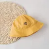 Wiosna lato Baby Busket Hats Haftery Wzór dzieci dzieci dzieci Sun Hat Autumn Bawełna Regulowane dzieci Fisherman Caps