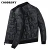 COODRONY Brand Duck Down Jacket Men Fashion Striped Casual Coat Men Clothes Autumn Winter Thick Warm Jackets Pockets 98028 201120