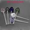 Vente en gros pas cher mini 4inch Clear Tube Strawberry Bowl glass Oil Burners Pipe pour fumer