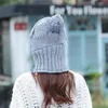 Beanie/Skull Caps 2022 Winter Knitted Beanies Hats Women Thick Warm Beanie Skullies Hat Female Balaclava Bonnet Outdoor Riding Sets Davi22