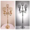decoration Crystal Candelabras 85 CM/75cm Height 5-Arms Candle Holders Pendants Wedding Centerpiece Candlestick Home Decoraion imake238