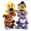 23cm Freddy's Plush Doll Five Nights Doll Teddy Bear Sly Chica Bonnie Stuffed Animals Christmas Birthday Gift