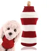 Vêtements pour chiens Vêtements d'hiver à rayures Pull de Noël chaud pour petits chiens Vêtements pour animaux de compagnie Manteau Tricot Crochet Tissu Jersey PerroDog