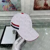 Classic Printed Basketball Cap Stripe Ball Caps Design Letter Casquette Women Men Beach Peaked Hat