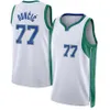 Kyrie Irving 11 Luka Doncic 77 Jersey Blue White Navy и City 75th Men Shinted Jersey S-xxl Mix Match заказ