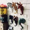 Hooks & Rails Creative Silicone Animal Hook Garden Decoration Children Bedroom Wall Jewelry Storge 1pcsHooks HooksHooks