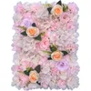 Ghirlande di fiori decorativi Forniture per la disposizione delle pareti di fiori da sposa fai-da-te Decorazioni per fondali per feste in casa con rose di seta artificiali