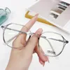 Clear Concise Big Eyes Sunglasses Frames Slim Design Normal Succinct Optical Frame With Clean Antiblue Lenses 8 Colors Wholesale