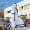 屋外の大型インフレータブルロケット宇宙船モデル3m/4m航空機バルーンエアブローアップレプリカスペースシャトルの公園イベント