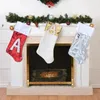 Christmas Stockings Sequins Hanging Bead Stocking Party Holiday Gift Spark Christmas Home Tree Decoration BBA13506