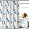 Figura de bastão folhas Curta do chuveiro Banheiro à prova d'água Curtain Curtain Cortinas para chuveiro de banheiro com ganchos 220517