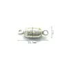 50 Setslot 155555mm強力な磁気磁石ネックレス留め金のためのアンティークシルバーブレスレットネックレスDIYアクセサリー3009659