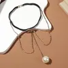 Boho Crystal White Pearl Pendants Thigh Leg Chain For Women Summer Beach Dress Decorate Elastic Band Sexy Body Jewelry