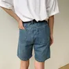Erkek kot erkek erkekler yaz Japonya Harajuku Kore tarzı gevşek gündelik ince denim harem şort adam kısa pantolon sokak kıyafeti vintage