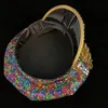 Bérets de luxe pour femmes, chapeau militaire, fait à la main, Punk, rivets, paillettes, capitaine brûlant, sergent, perle, Rave, partie du Festival, HatBerets302h